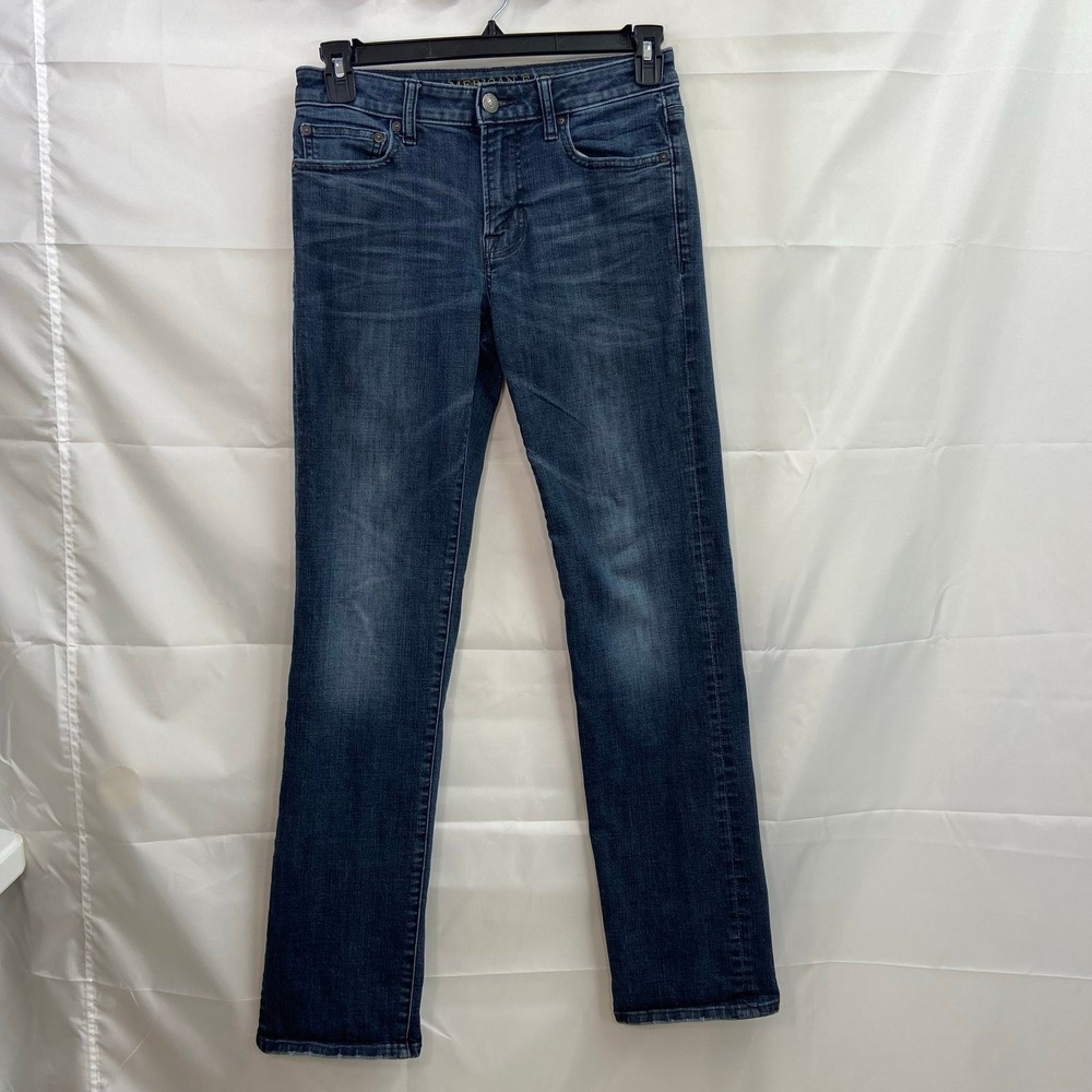 American Eagle men's dark wash 360 extreme flex original straight jeans denim 28